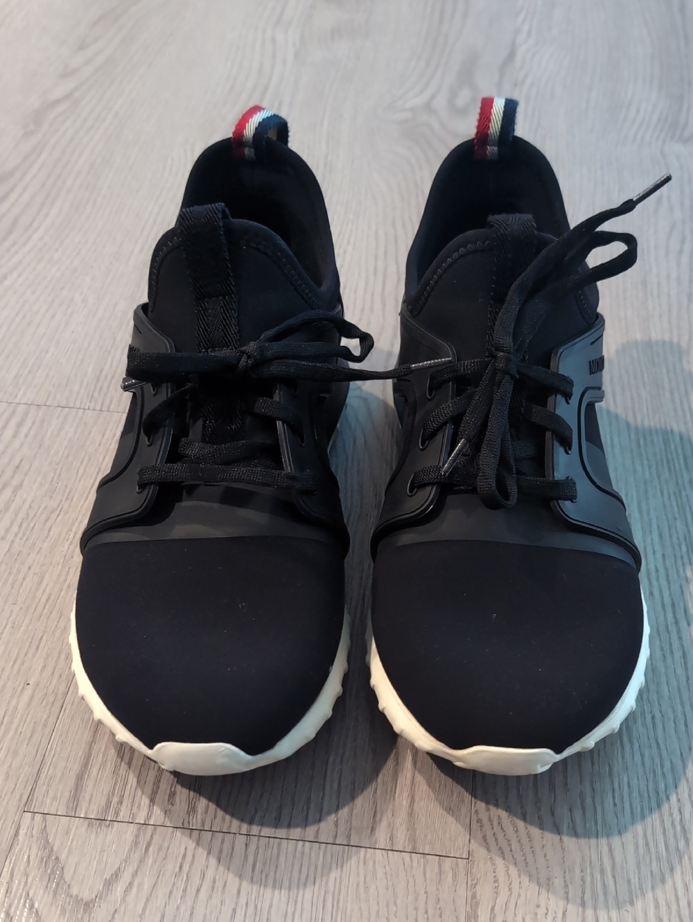 MONCLER Emilien Rubber and Leather-Trimmed Neoprene Sneakers Size 40/7